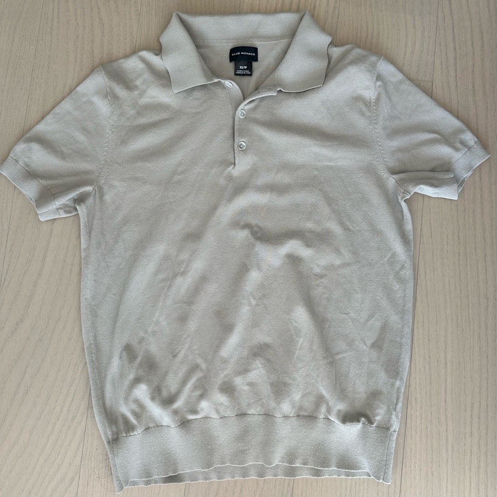 *LIKE NEW* Club Monaco Pique Polo in Taupe